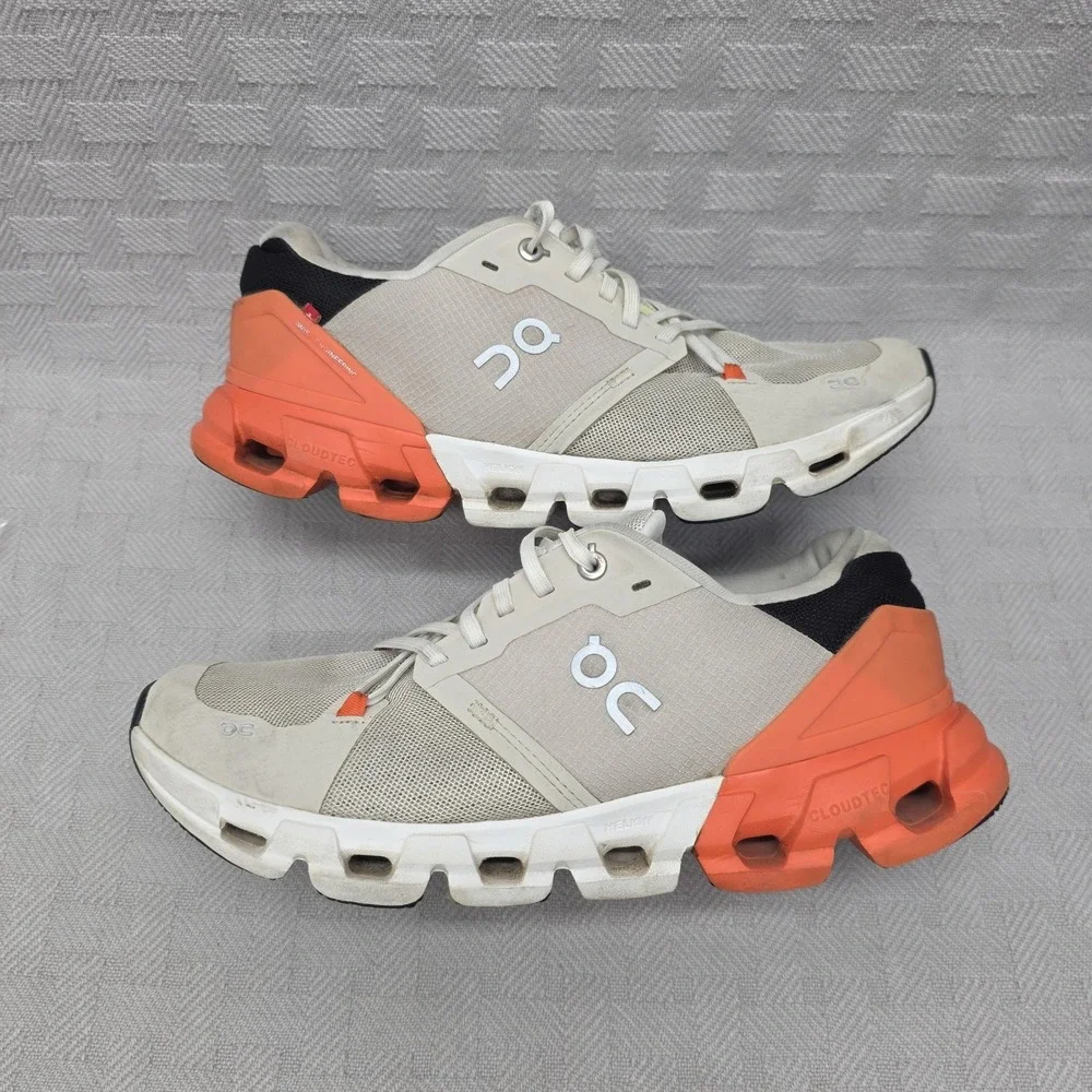 On Cloudflyer 4 Womens Size 9 Gray Orange Running